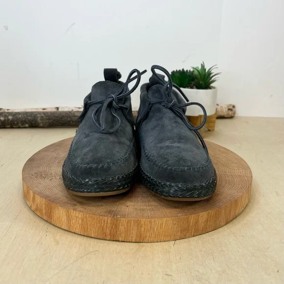 UGG | Black Suede Women's Woodlyn Moc Size 8 - Picture 5 of 16